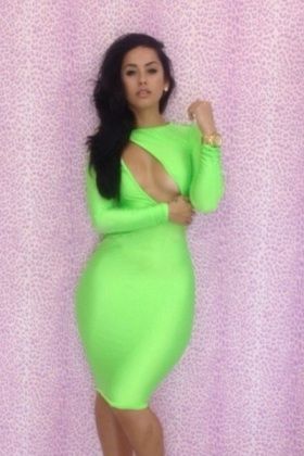 Vestido verde elegante